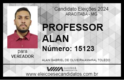 Candidato PROFESSOR ALAN 2024 - ARACITABA - Eleições