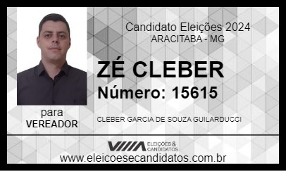 Candidato ZÉ CLEBER 2024 - ARACITABA - Eleições