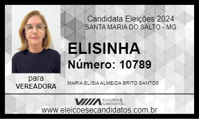 Candidato ELISINHA 2024 - SANTA MARIA DO SALTO - Eleições