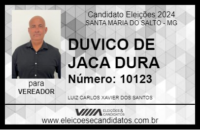 Candidato DUVICO DE JACA DURA 2024 - SANTA MARIA DO SALTO - Eleições