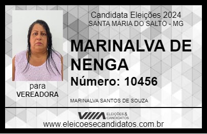 Candidato MARINALVA DE NENGA 2024 - SANTA MARIA DO SALTO - Eleições