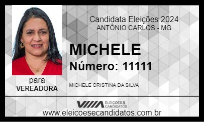 Candidato MICHELE 2024 - ANTÔNIO CARLOS - Eleições