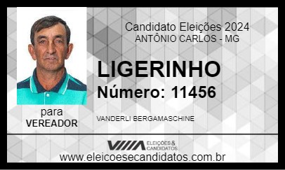 Candidato LIGERINHO 2024 - ANTÔNIO CARLOS - Eleições