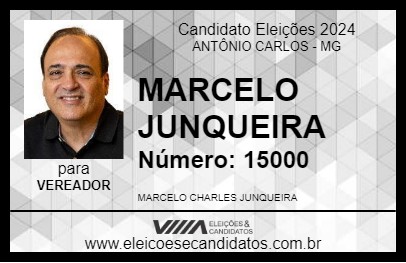 Candidato MARCELO JUNQUEIRA 2024 - ANTÔNIO CARLOS - Eleições