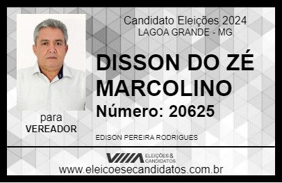 Candidato DISSON DO ZÉ MARCOLINO 2024 - LAGOA GRANDE - Eleições