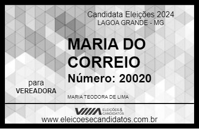 Candidato MARIA TEODORA 2024 - LAGOA GRANDE - Eleições