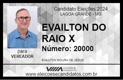 Candidato EVAILTON DO RAIO X 2024 - LAGOA GRANDE - Eleições