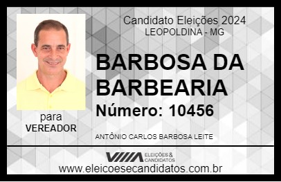 Candidato BARBOSA DA BARBEARIA 2024 - LEOPOLDINA - Eleições