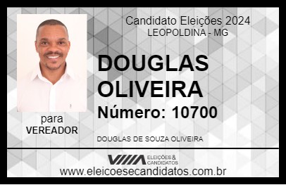 Candidato DOUGLAS OLIVEIRA 2024 - LEOPOLDINA - Eleições