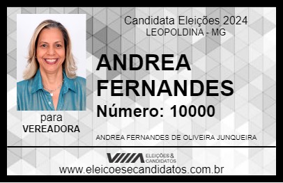 Candidato ANDREA FERNANDES 2024 - LEOPOLDINA - Eleições