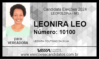 Candidato LEONIRA LEO 2024 - LEOPOLDINA - Eleições