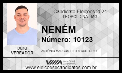 Candidato NENÉM 2024 - LEOPOLDINA - Eleições