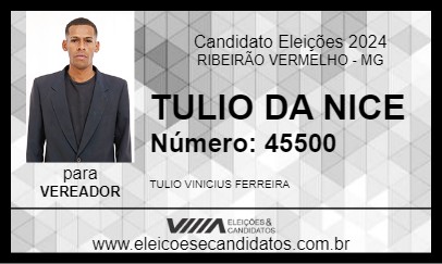 Candidato TULIO DA NICE 2024 - RIBEIRÃO VERMELHO - Eleições