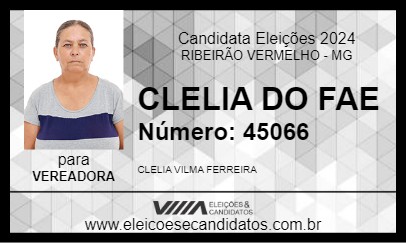 Candidato CLELIA DO FAE 2024 - RIBEIRÃO VERMELHO - Eleições