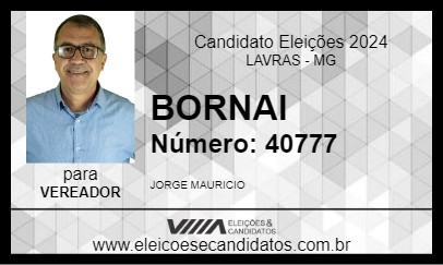 Candidato BORNAI 2024 - LAVRAS - Eleições