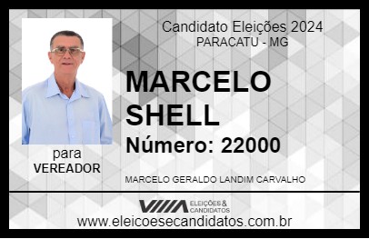 Candidato MARCELO SHELL 2024 - PARACATU - Eleições