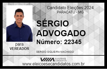 Candidato SÉRGIO ADVOGADO 2024 - PARACATU - Eleições