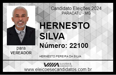 Candidato HERNESTO SILVA 2024 - PARACATU - Eleições