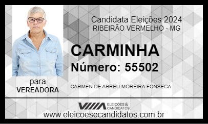 Candidato CARMINHA 2024 - RIBEIRÃO VERMELHO - Eleições