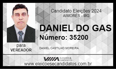 Candidato DANIEL DO GAS 2024 - AIMORÉS - Eleições