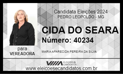 Candidato CIDA DO SEARA 2024 - PEDRO LEOPOLDO - Eleições