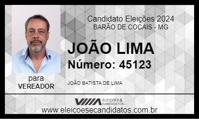 Candidato JOÃO LIMA 2024 - BARÃO DE COCAIS - Eleições