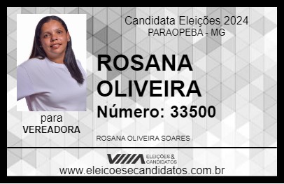 Candidato ROSANA OLIVEIRA 2024 - PARAOPEBA - Eleições