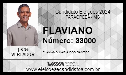 Candidato FLAVIANO 2024 - PARAOPEBA - Eleições