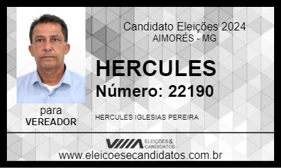 Candidato HERCULES 2024 - AIMORÉS - Eleições