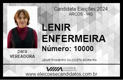 Candidato LENIR  ENFERMEIRA 2024 - ARCOS - Eleições