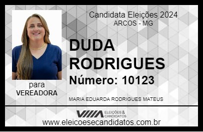 Candidato DUDA RODRIGUES 2024 - ARCOS - Eleições