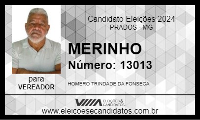 Candidato MERINHO 2024 - PRADOS - Eleições