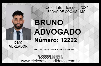 Candidato BRUNO ADVOGADO 2024 - BARÃO DE COCAIS - Eleições