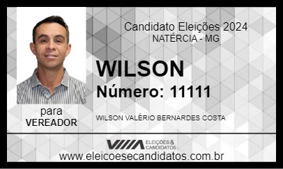 Candidato WILSON 2024 - NATÉRCIA - Eleições