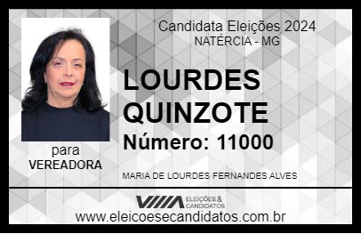 Candidato LOURDES QUINZOTE 2024 - NATÉRCIA - Eleições