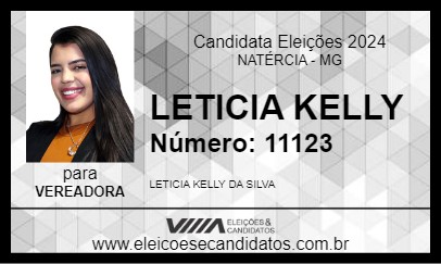 Candidato LETICIA KELLY 2024 - NATÉRCIA - Eleições