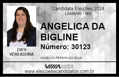 Candidato ANGELICA DA BIGLINE 2024 - LAMBARI - Eleições