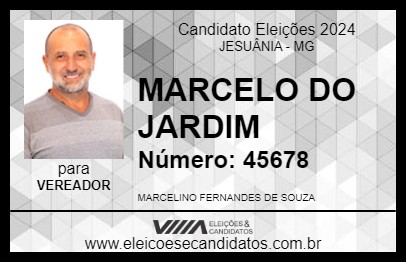 Candidato MARCELO DO JARDIM 2024 - JESUÂNIA - Eleições