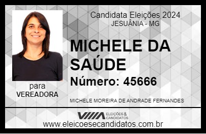 Candidato MICHELE DA SAÚDE 2024 - JESUÂNIA - Eleições