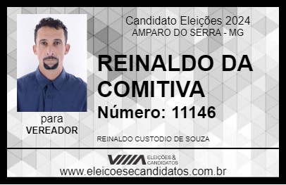 Candidato REINALDO DA COMITIVA 2024 - AMPARO DO SERRA - Eleições