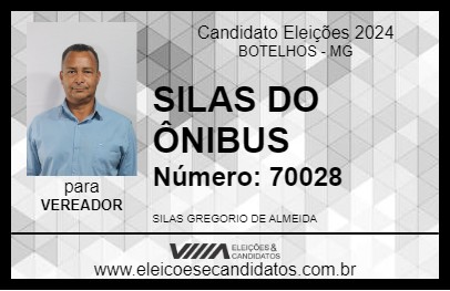 Candidato SILAS DO ÔNIBUS 2024 - BOTELHOS - Eleições