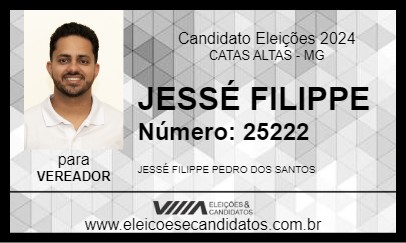 Candidato JESSÉ FILIPPE 2024 - CATAS ALTAS - Eleições