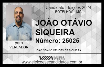 Candidato JOÃO OTÁVIO SIQUEIRA 2024 - BOTELHOS - Eleições