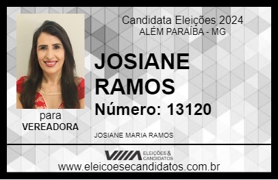 Candidato JOSIANE RAMOS 2024 - ALÉM PARAÍBA - Eleições