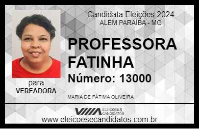 Candidato PROFESSORA FATINHA 2024 - ALÉM PARAÍBA - Eleições