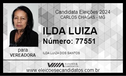 Candidato ILDA LUIZA 2024 - CARLOS CHAGAS - Eleições