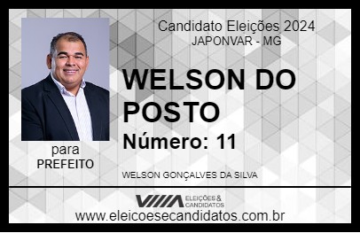 Candidato WELSON DO POSTO 2024 - JAPONVAR - Eleições