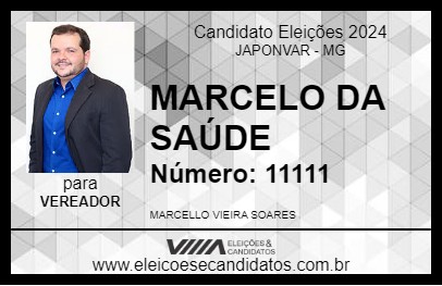 Candidato MARCELO DA SAÚDE 2024 - JAPONVAR - Eleições