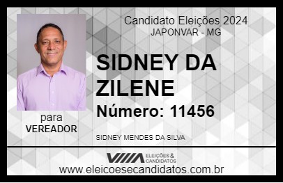 Candidato SIDNEY DA ZILENE 2024 - JAPONVAR - Eleições