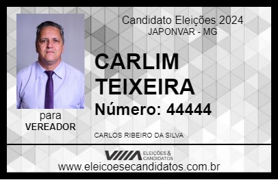 Candidato CARLIM TEIXEIRA 2024 - JAPONVAR - Eleições